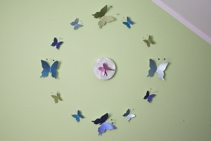 Schmetterlings-Uhr