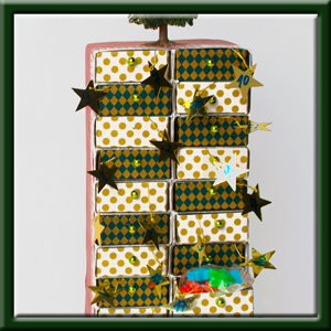 Basteln für Weihnachten - Bastelidee: Adventskalender aus Streichholzschachteln